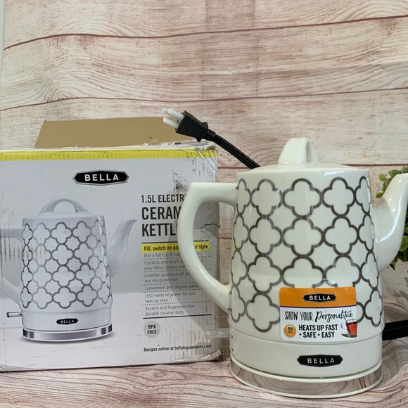 bella Kitchen Nib Bella Electric Ceramic Kettle 5l 6 Cups Shoe